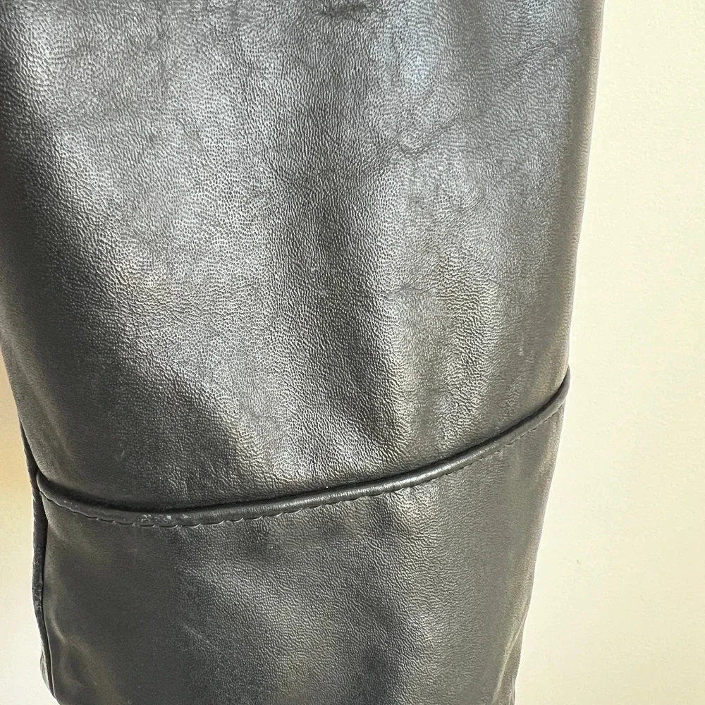 Taylors Leatherwear Mens Black Leather Police Jacket‎ Thinsulate Size 42 S USA